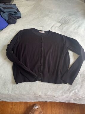 H&M Black Cardigan Size XL